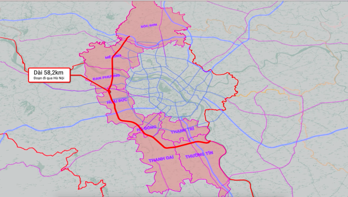 Dự án cao tốc trọng điểm khởi công quý II: Vành đai 3 Vùng thủ đô đoạn qua Hà Nội