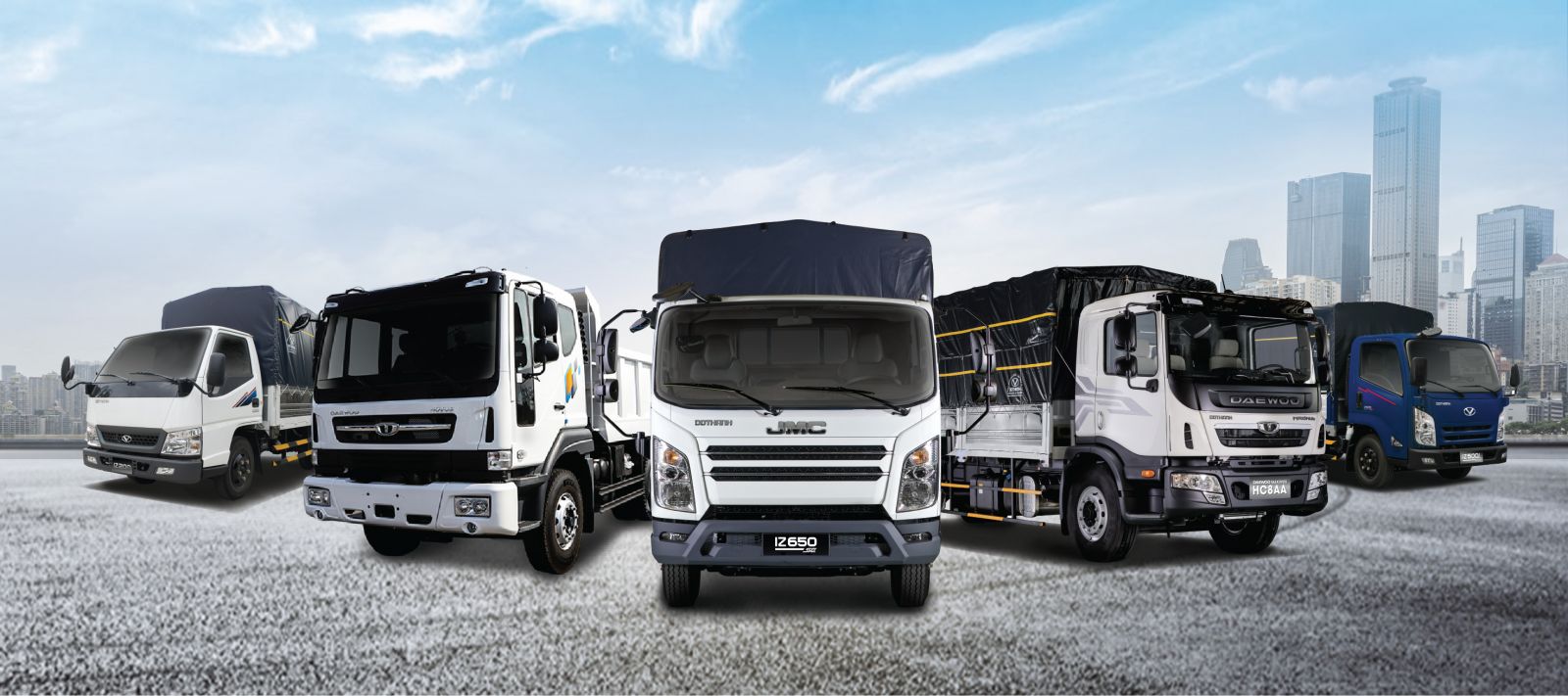 Đô Thành cung cấp nhiều phân khúc xe tải đáp ứng nhu cầu chuyên chở nhiều loại hàng