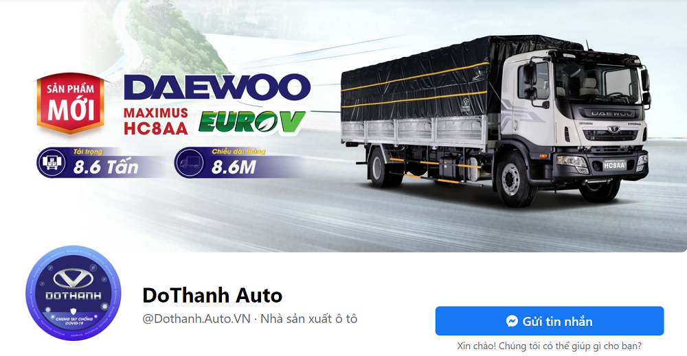 Dothanh Auto - Fanpage chính thức của Công ty Ô tô Đô Thành trên MXH Facebook