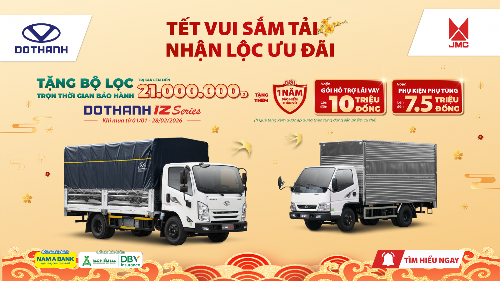 TẾT VUI SẮM TẢI - NHẬN LỘC ƯU ĐÃI | DOTHANH IZ khuyến mại Tết 2026