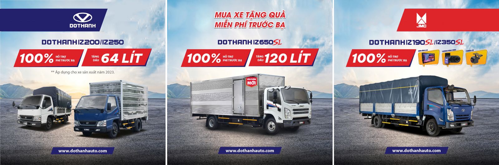 MUA XE TẶNG QUÀ - MIỄN PHÍ TRƯỚC BẠ | Khuyến mãi khi mua DOTHANH IZ200 / IZ250 / IZ350SL / IZ650SL