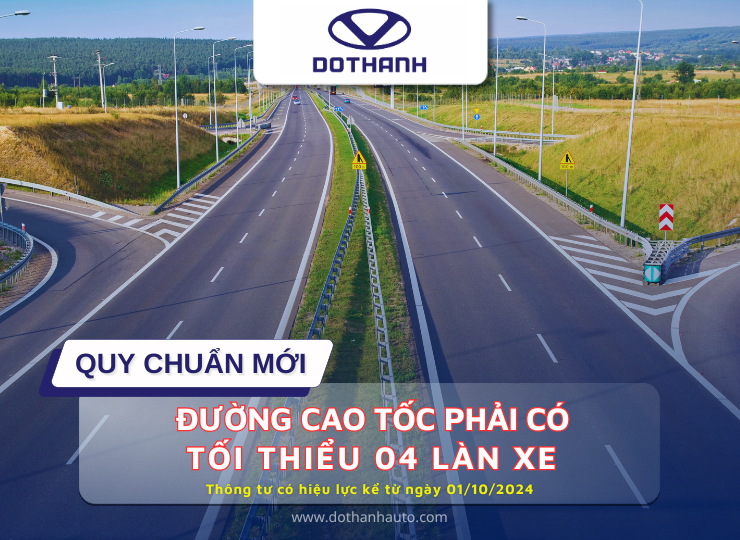 Quy chuẩn mới: Đường cao tốc phải có tối thiểu 4 làn xe