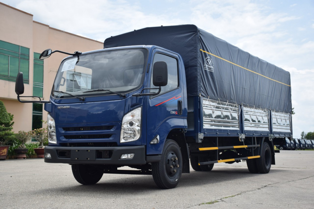 Xe tải 3.5 tấn thùng dài 6m2 - 6m31 DOTHANH IZ350SL thùng mui bạt