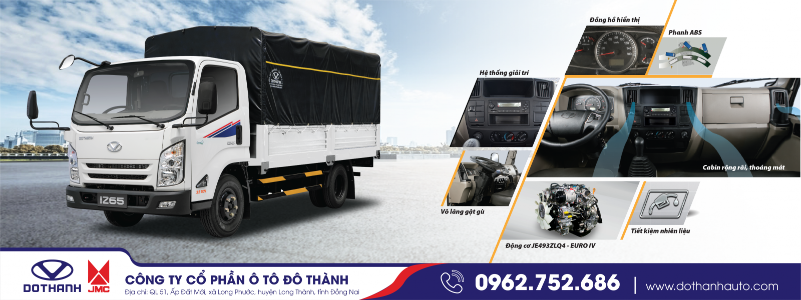 Xe tải DOTHANH IZ65 tải trọng 1.9 - 2.2 - 3.49 tấn