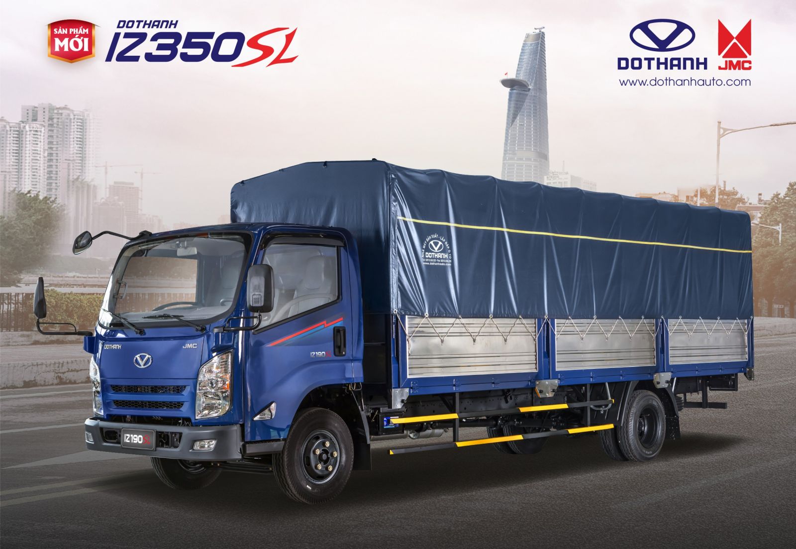 Xe tải 3.5 tấn thùng dài 6m 3 giá tốt, máy bền DOTHANH IZ350SL