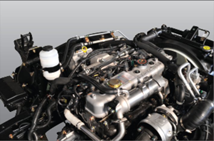 Động cơ Euro 4, công nghệ TCI làm tăng công suất động cơ lên đến 109 mã lực, khả năng tăng tốc và vượt dốc mạnh mẽ hơn.