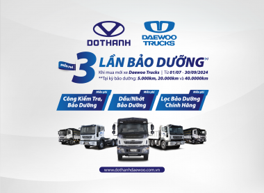 03 LẦN BẢO DƯỠNG MIỄN PHÍ | Khuyến Mãi Khi Mua Xe Daewoo Trucks