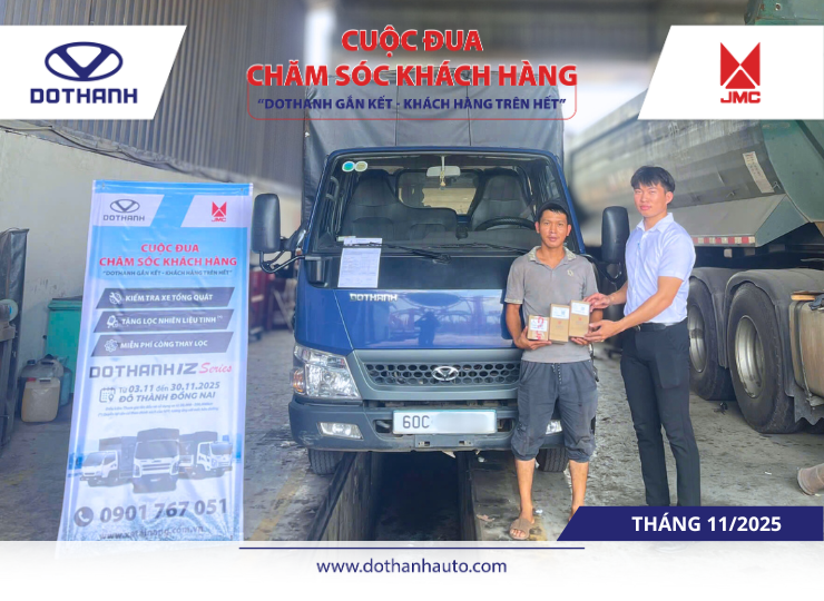 TỔNG KẾT CUỘC ĐUA CHĂM SÓC KHÁCH HÀNG DOTHANH IZ THÁNG 11/2025