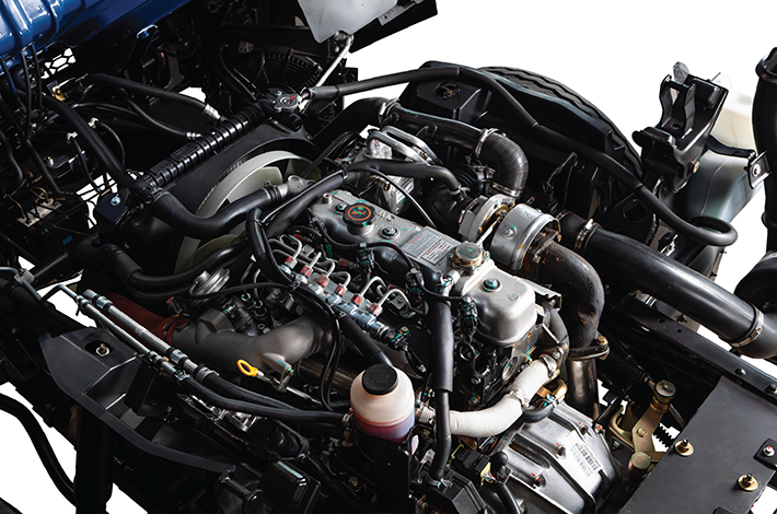 Động cơ JX493ZLQ4 - EURO IV ứng dụng công nghệ TCI giúp tăng công suất động cơ và công nghệ CRDi tiết kiệm nhiên liệu
