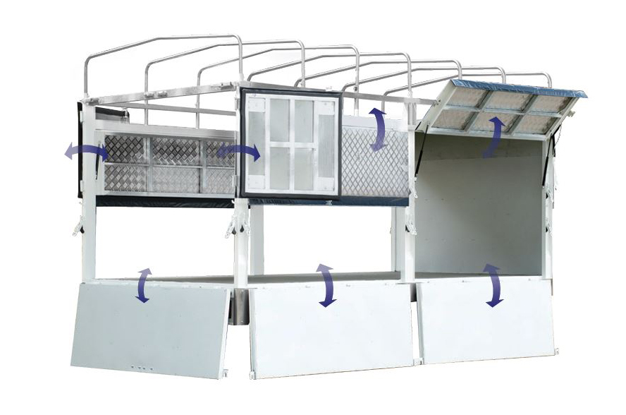 Kết cấu thùng tổng thể (chưa phủ bạt)